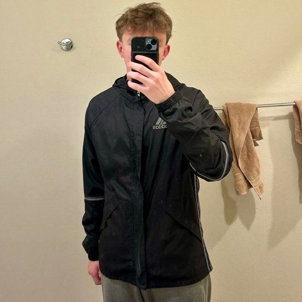 Adidas Originals Vintage Rare Jacket Windbreaker Skateboarding Black M